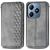 Чехол Deexe Rhombus Wallet для Realme C63 - Grey: фото 1 из 10