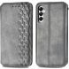 Чехол Deexe Rhombus Wallet для Samsung Galaxy A05s (A057) - Grey (340362H). Фото 1 из 6