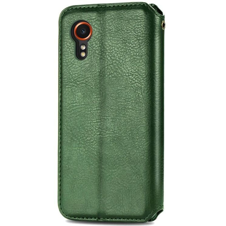 Чехол Deexe Rhombus Wallet для Samsung Galaxy Xcover 7 (G556) - Green: фото 6 из 11