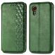 Чехол Deexe Rhombus Wallet для Samsung Galaxy Xcover 7 (G556) - Green (349714G). Фото 1 из 11