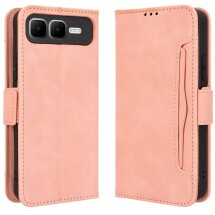 Чохол Deexe Wallet Stand для Infinix Smart 10 Plus - Pink: фото 1 з 14