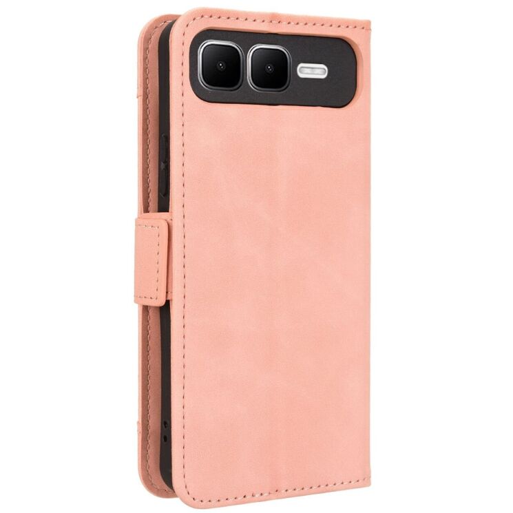 Чохол Deexe Wallet Stand для Infinix Smart 10 Plus - Pink: фото 7 з 14