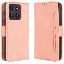Чехол Deexe Wallet Stand для Motorola Edge 60 Pro - Pink: фото 1 из 9