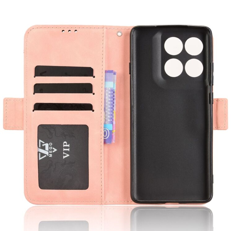Чехол Deexe Wallet Stand для Motorola Edge 60 Pro - Pink: фото 3 из 9
