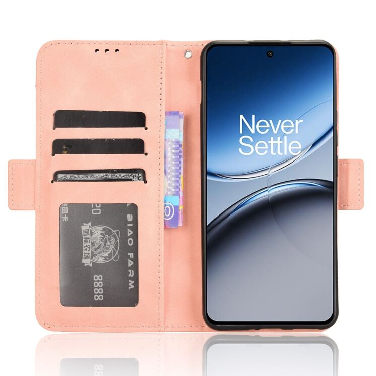 Чохол Deexe Wallet Stand для OnePlus Nord 4 - Pink: фото 3 з 7