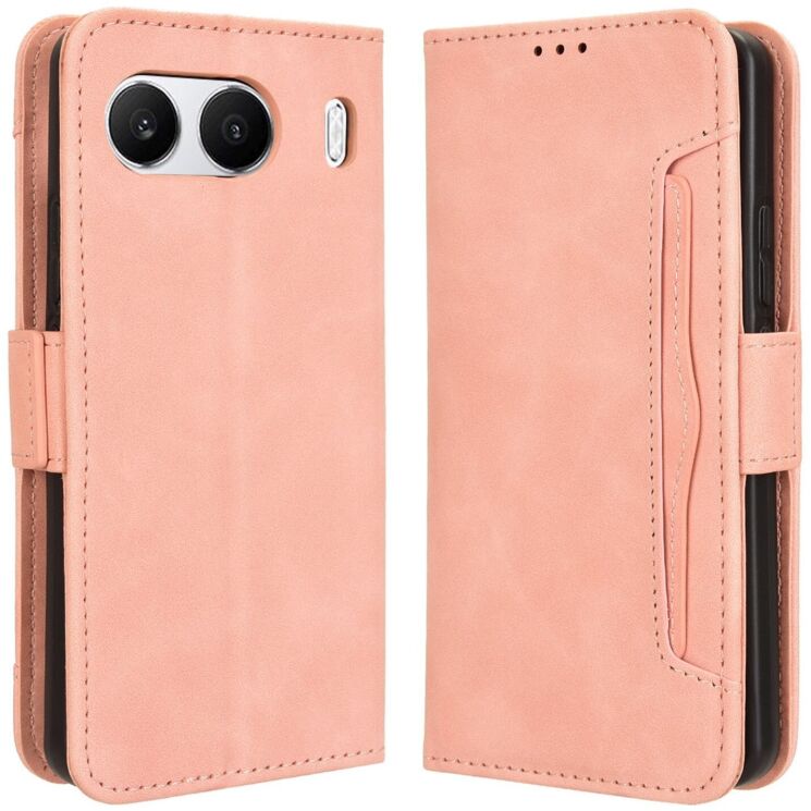 Чохол Deexe Wallet Stand для OnePlus Nord 4 - Pink: фото 1 з 7