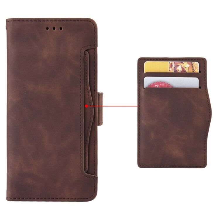 Чехол Deexe Wallet Stand для Realme C63 / C61 / Note 60x - Brown: фото 6 из 7