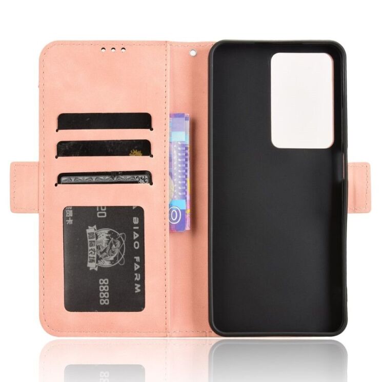 Чехол Deexe Wallet Stand для Realme C75 - Pink: фото 5 из 7