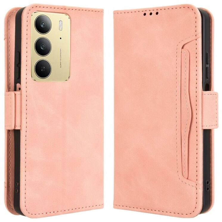 Чехол Deexe Wallet Stand для Realme C75 - Pink: фото 1 из 7