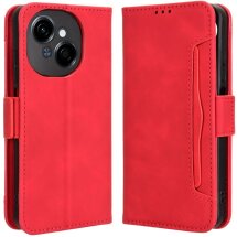 Чехол Deexe Wallet Stand для TECNO Spark Go 1 - Red: фото 1 из 7