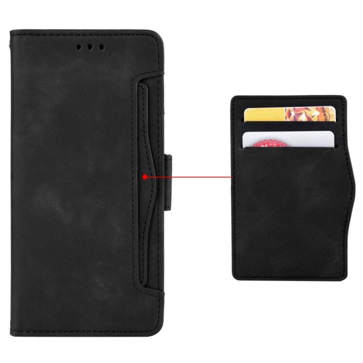 Чехол Deexe Wallet Stand для ZTE Nubia Red Magic 5G - Black: фото 5 из 7