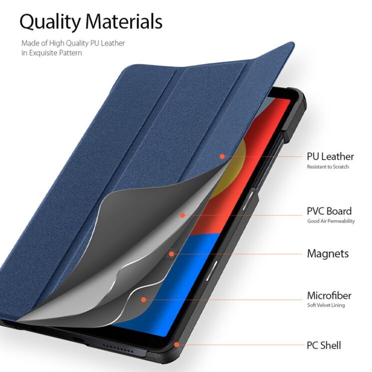 Чехол DUX DUCIS Domo Series для Xiaomi Redmi Pad SE 8.7 - Black: фото 4 из 8