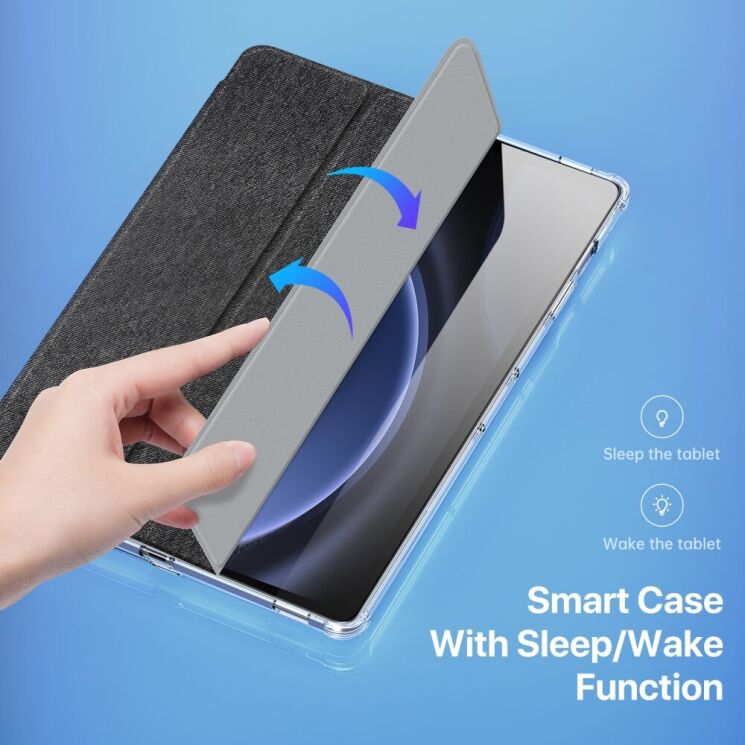 Чехол DUX DUCIS Unid Series для Samsung Galaxy Tab S9 / S9 FE / S10 FE (X710/716/510/516/520/526) - Black: фото 8 из 13