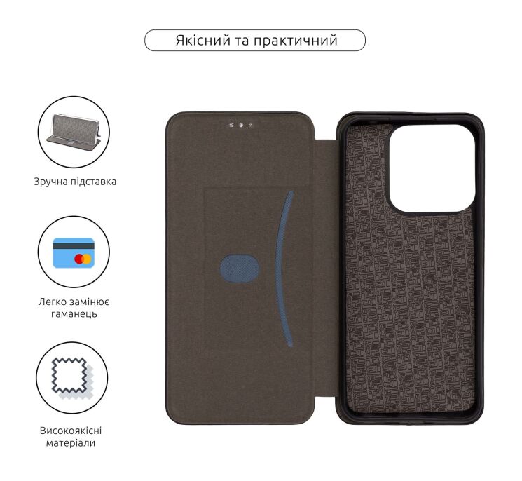Чехол-книжка ArmorStandart G-Case для ZTE Nubia V70 - Black: фото 3 из 3