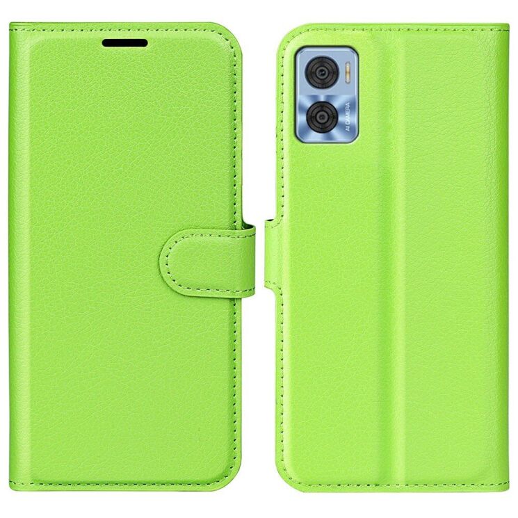 Чохол-книжка Deexe Book Type для Motorola Moto E22 - Green: фото 1 з 7