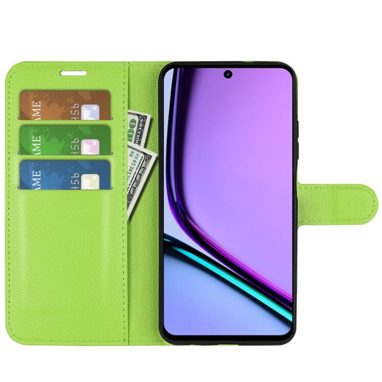 Чехол-книжка Deexe Book Type для Realme C67 - Green: фото 2 из 7