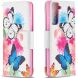 Чехол-книжка Deexe Color Wallet для Samsung Galaxy S21 (G991) - Two Butterfly (230438D). Фото 4 из 9