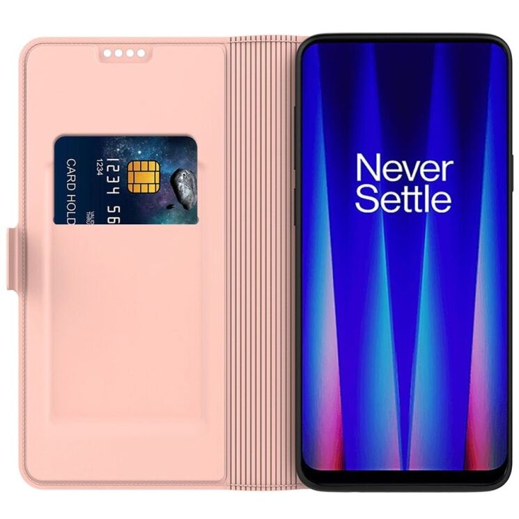 Чехол-книжка Deexe Faro Wallet для OnePlus Nord CE 4 Lite - Rose Gold: фото 2 из 7