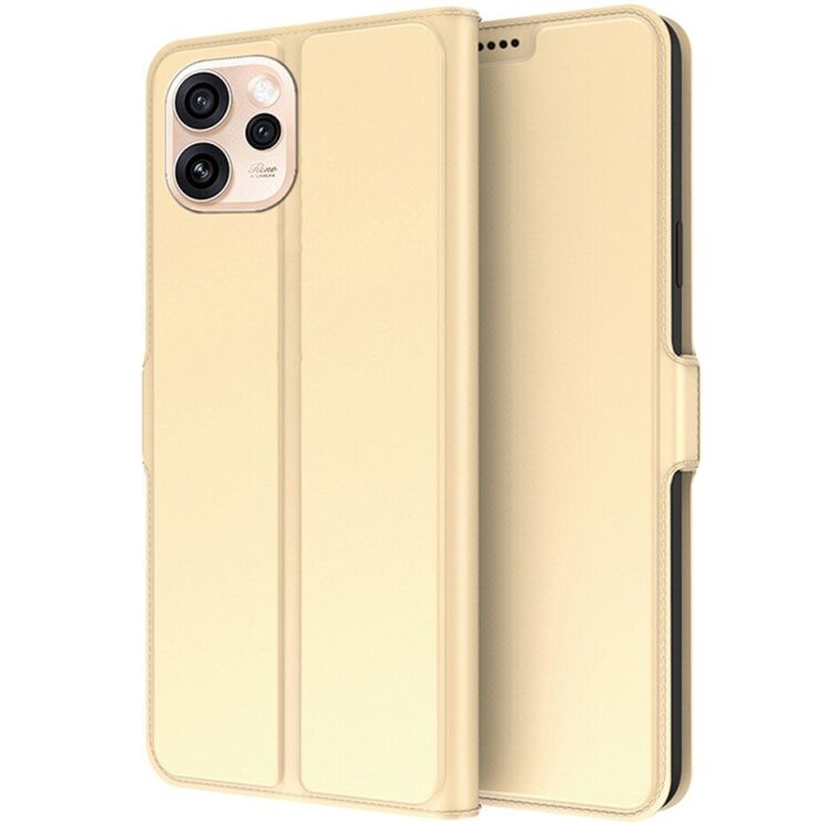Чехол-книжка Deexe Faro Wallet для OPPO Reno 15 Pro - Gold: фото 1 из 7