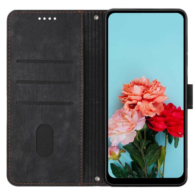 Чехол-книжка Deexe Lines Series для HMD Pulse / Pulse Pro / Pulse Plus - Black: фото 2 из 12