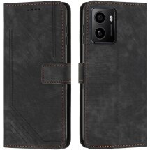 Чехол-книжка Deexe Lines Series для HMD Pulse / Pulse Pro / Pulse Plus - Black: фото 1 из 12