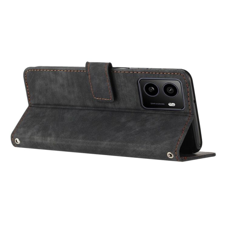 Чехол-книжка Deexe Lines Series для HMD Pulse / Pulse Pro / Pulse Plus - Black: фото 3 из 12