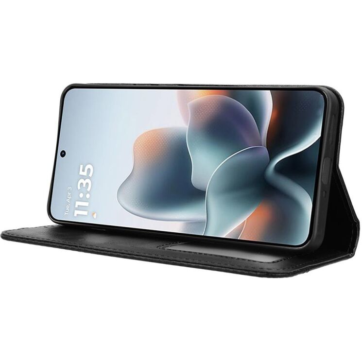 Чехол-книжка Deexe Retro Style для Motorola Edge 70 Max - Black (435506B) Чехол-книжка Deexe Retro Style для Motorola Edge 70 Max - Black: фото 7 из 18