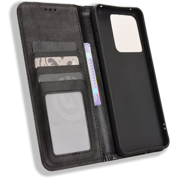 Чехол-книжка Deexe Retro Style для Motorola Edge 70 Max - Black (435506B) Чехол-книжка Deexe Retro Style для Motorola Edge 70 Max - Black: фото 5 из 18
