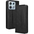 Чехол-книжка Deexe Retro Style для Motorola Edge 70 Max - Black (435506B)
