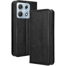 Чехол-книжка Deexe Retro Style для Motorola Edge 70 Max - Black: фото 1 из 18