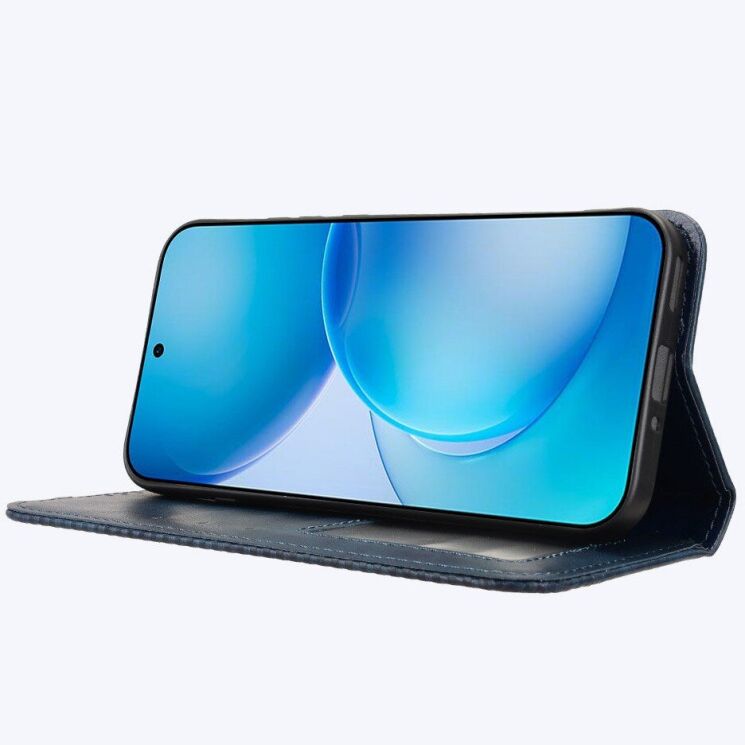 Чехол-книжка Deexe Retro Style для OPPO Reno 16 / 16 Pro - Blue: фото 7 из 18
