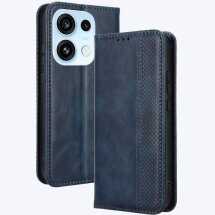 Чехол-книжка Deexe Retro Style для OPPO Reno 16 / 16 Pro - Blue: фото 1 из 18