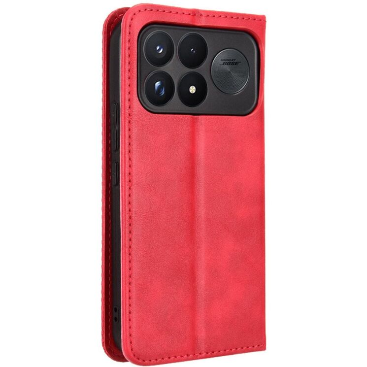 Чехол-книжка Deexe Retro Style для Xiaomi Poco F9 Ultra - Red: фото 8 из 20