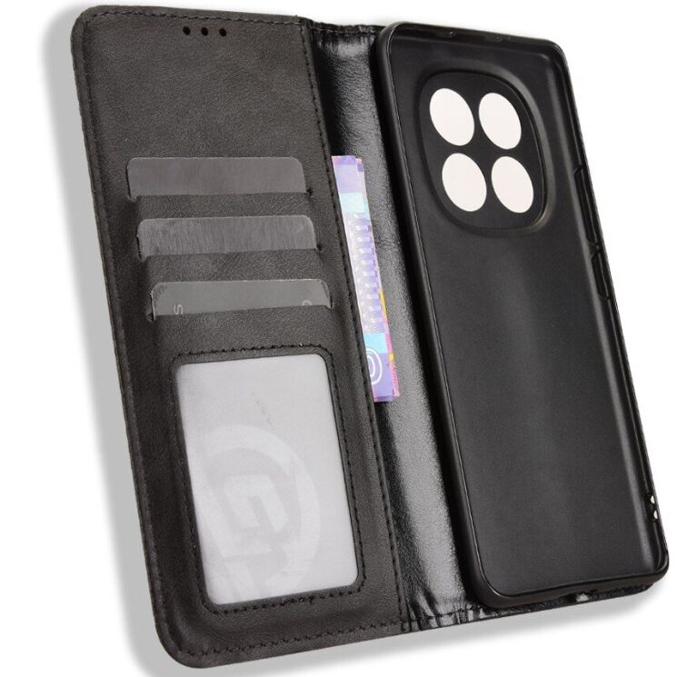 Чохол-книжка Deexe Retro Style для Xiaomi Redmi Note 15 (4G/5G) / Poco M8 5G - Black: фото 5 з 8