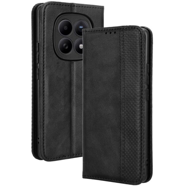 Чохол-книжка Deexe Retro Style для Xiaomi Redmi Note 15 (4G/5G) / Poco M8 5G - Black: фото 1 з 8