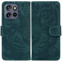 Чехол-книжка Deexe Tiger для Motorola Edge 50 Neo - Green: фото 1 из 7
