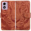 Чохол-книжка Deexe Tiger для Motorola Moto E14 / G04s - Brown (358602Z)