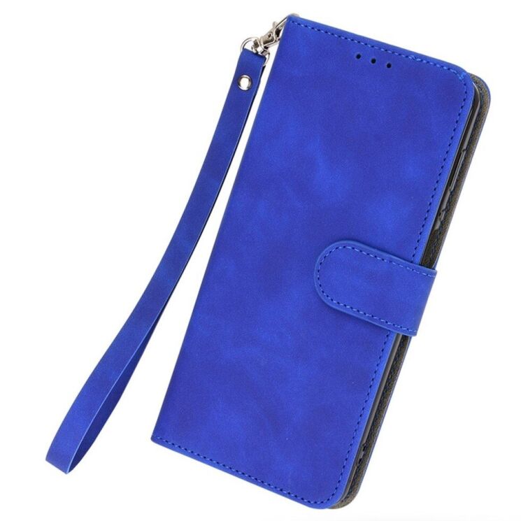 Чехол-книжка Deexe Vintage Book для ZTE Blade A52 - Blue: фото 6 из 10