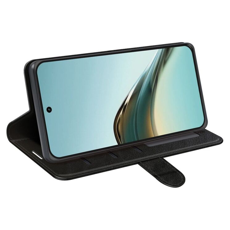 Чехол-книжка Deexe Wallet Style для Realme 13 Pro / 13 Pro Plus - Black: фото 3 из 7