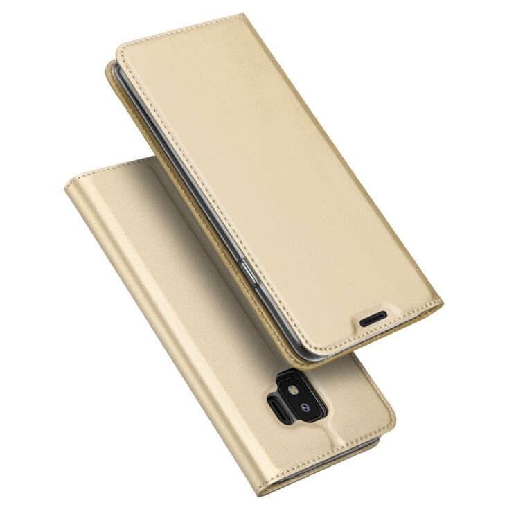 Чехол-книжка DUX DUCIS Skin Pro для Samsung Galaxy J2 Core (J260) - Gold: фото 1 из 12