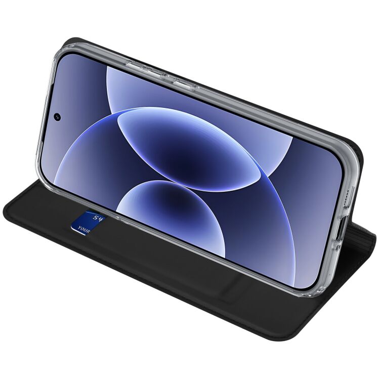 Чехол-книжка DUX DUCIS Skin Pro для Xiaomi 17 - Black (390629B) Чехол-книжка DUX DUCIS Skin Pro для Xiaomi 17 - Black: фото 3 из 13