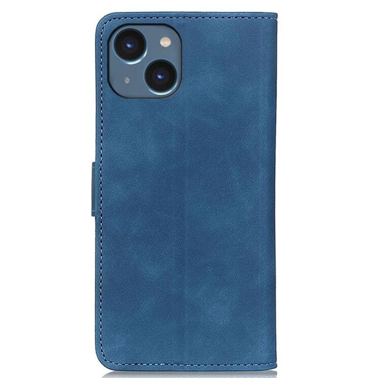 Чехол-книжка KHAZNEH Retro Wallet для Apple iPhone 15 - Blue: фото 6 из 9