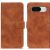 Чехол-книжка KHAZNEH Retro Wallet для Google Pixel 8A - Brown: фото 1 из 8