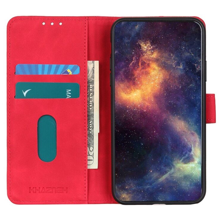Чехол-книжка KHAZNEH Retro Wallet для Honor 200 Smart - Red: фото 3 из 8