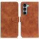 Чехол-книжка с застежкой KHAZNEH Retro Wallet для Motorola Moto G200 - Brown (293414Z). Фото 1 из 8