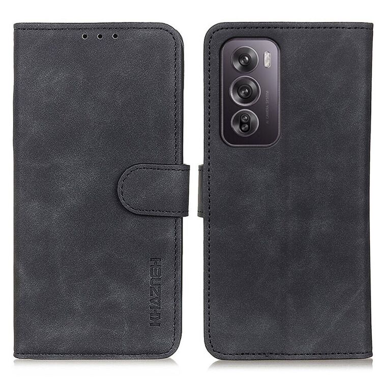 Чохол-книжка KHAZNEH Retro Wallet для OPPO Reno 12 Pro - Black: фото 1 з 8