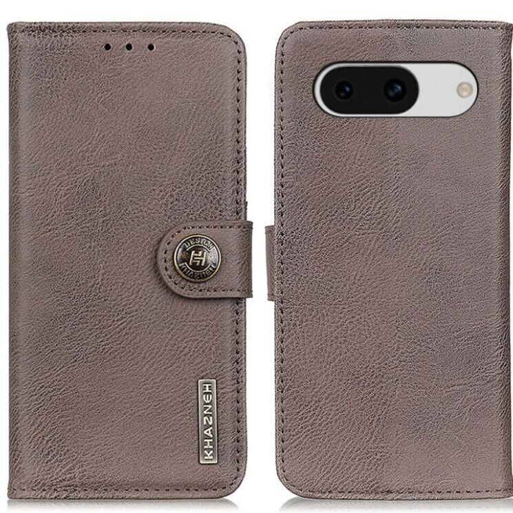 Чехол-книжка KHAZNEH Wallet Cover для Google Pixel 8A - Khaki: фото 1 из 8