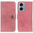 Чехол-книжка KHAZNEH Wallet Cover для Motorola Moto G24 / G04 / G04s / E14 - Pink (347830P)