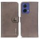 Чохол-книжка KHAZNEH Wallet Cover для Motorola Moto G85 - Khaki (357008K). Фото 1 з 8