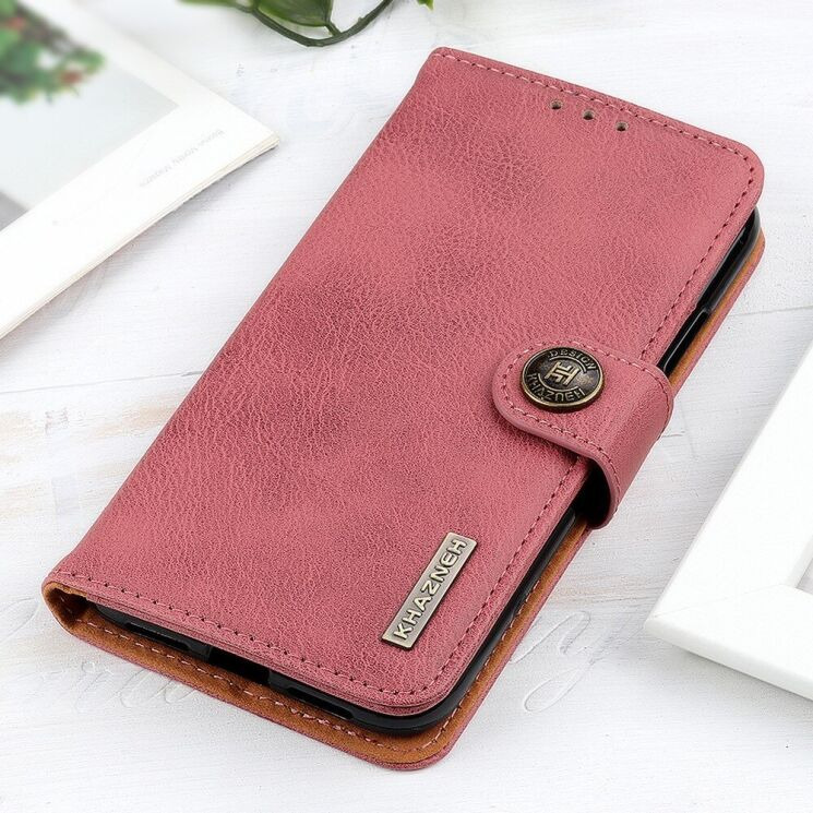 Чехол-книжка с застежкой KHAZNEH Wallet Cover для VIVO Y20 (V2027) / Y12s - Pink: фото 7 из 8